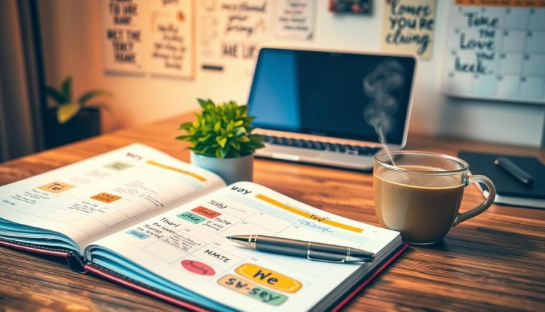 planejamento semanal, organização pessoal, rotina leve